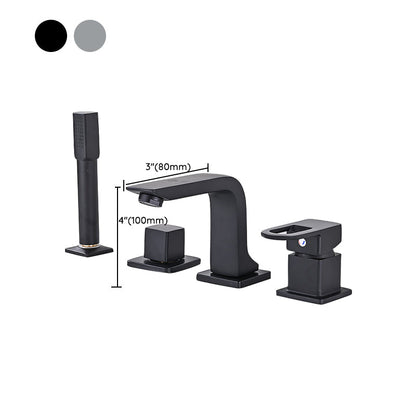 Skorter | Bathroom Faucet Lever Handle Brass Hand Shower Sink Faucet