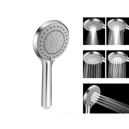 Skorter | Basic Shower Head Round Plastic Handheld Shower Head in Silver