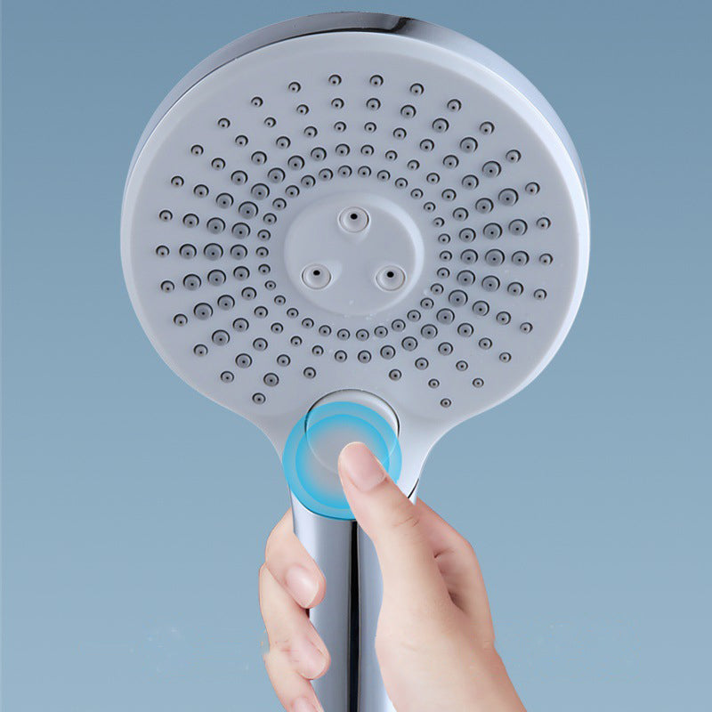 Skorter | Basic Shower Head Round Plastic Handheld Shower Head in Silver