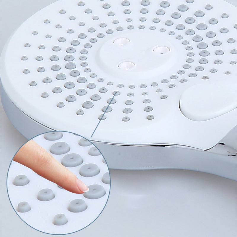 Skorter | Basic Shower Head Round Plastic Handheld Shower Head in Silver