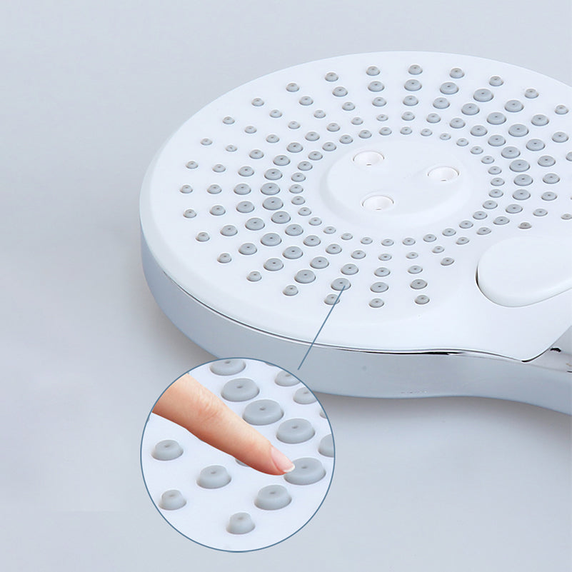 Skorter | Basic Shower Head Round Plastic Handheld Shower Head in Silver