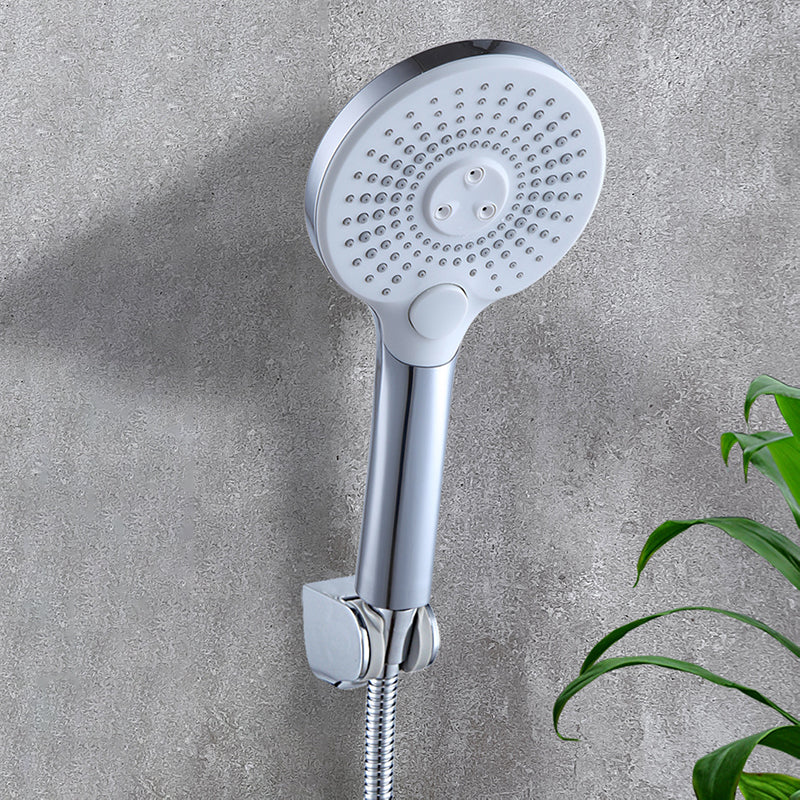 Skorter | Basic Shower Head Round Plastic Handheld Shower Head in Silver