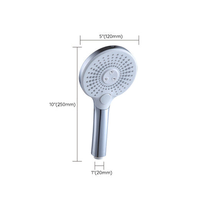 Skorter | Basic Shower Head Round Plastic Handheld Shower Head in Silver