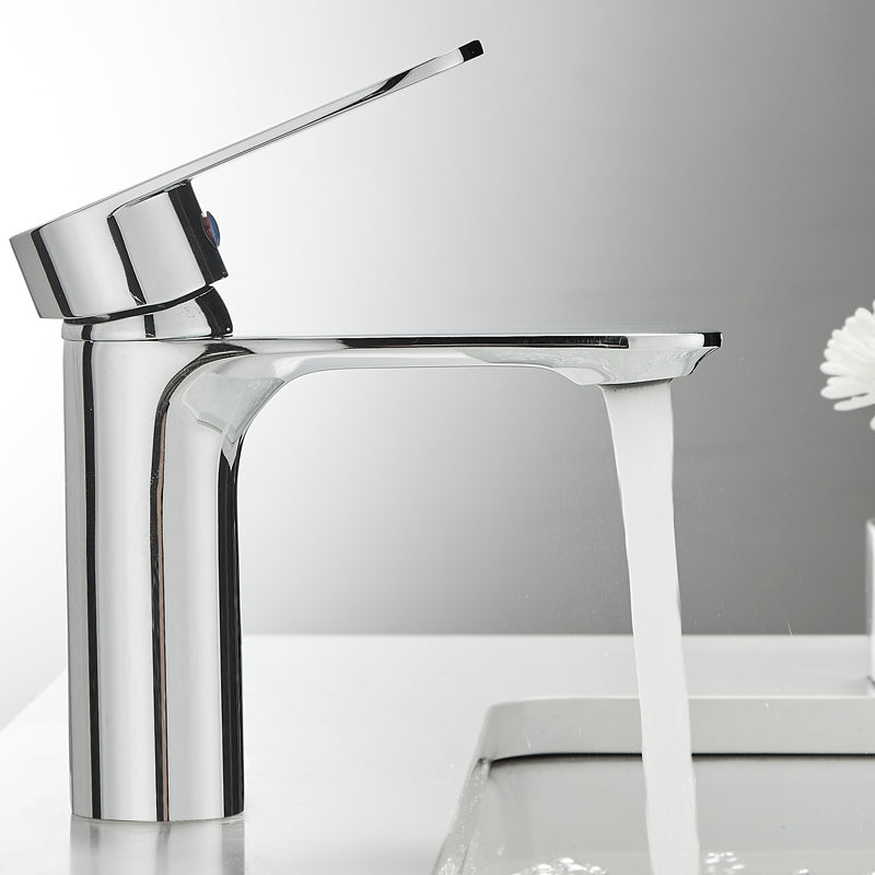 Skorter | Bathroom Sink Faucet Lever Handle Brass Monochrome Bathroom Faucet