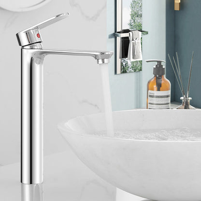 Skorter | Bathroom Sink Faucet Lever Handle Brass Single Color Bathroom Faucet