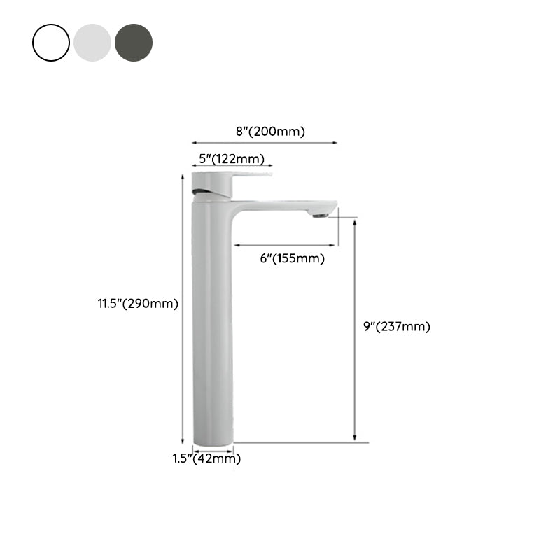 Skorter | Bathroom Sink Faucet Lever Handle Brass Single Color Bathroom Faucet