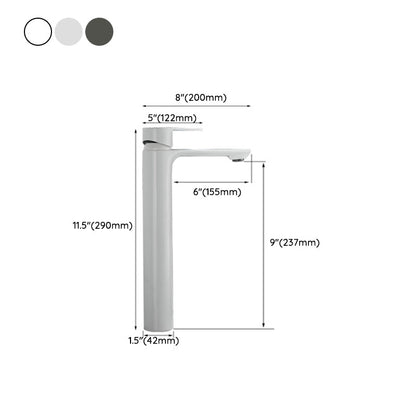 Skorter | Bathroom Sink Faucet Lever Handle Brass Single Color Bathroom Faucet