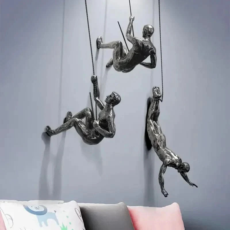 Skorter | Climbing Man Wall Art Set of 3