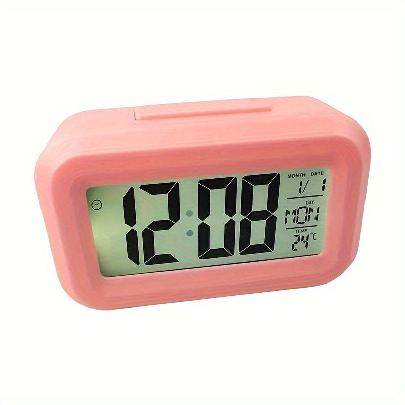 Skorter | SmartAlarm - Mini LCD Alarm Clock with Music and Temperature Display