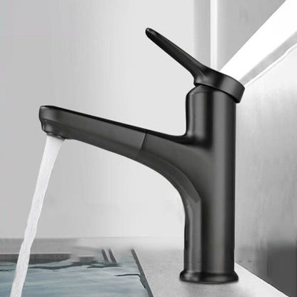 Skorter | Contemporary Bath Water Faucet Brass Lever Handle Pull-Out Sink Faucet