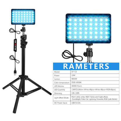 Skorter | LED Video Light with Tripod Stand 1.2M