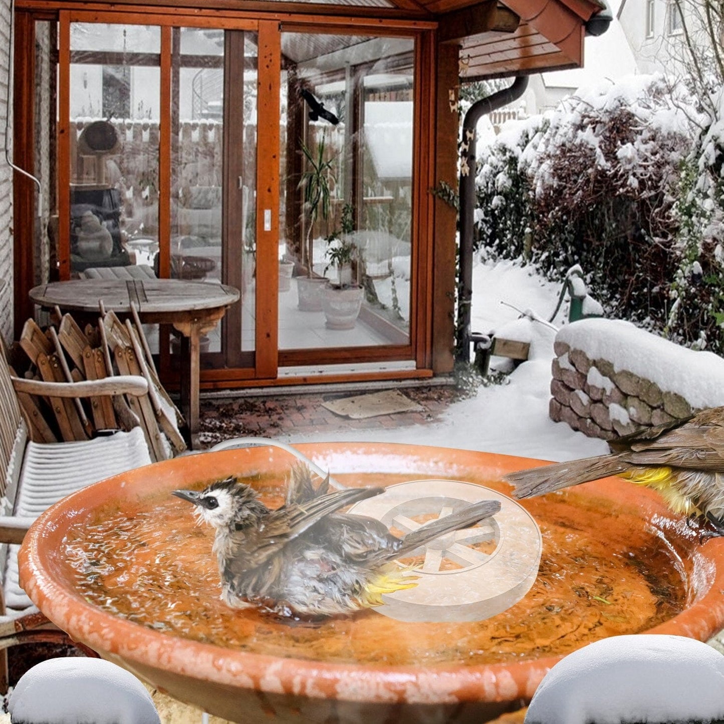 Skorter | 70W Bird Bath Insulating Aluminum Body Hot Water with Thermostat Automatic Shutdown