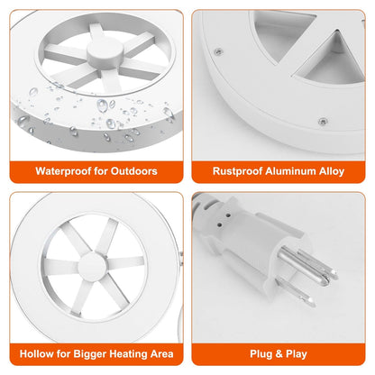 Skorter | 70W Bird Bath Insulating Aluminum Body Hot Water with Thermostat Automatic Shutdown
