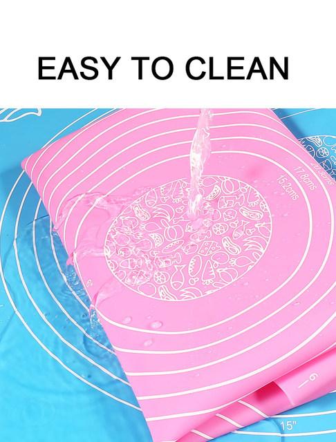 Skorter | 70x50cm OR 64x45cm Non-Stick Silicone Mat for Rolling Dough Baking Sheet