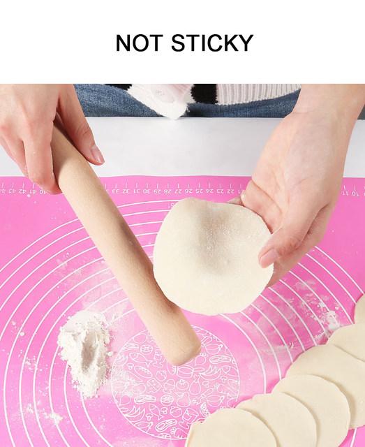 Skorter | 70x50cm OR 64x45cm Non-Stick Silicone Mat for Rolling Dough Baking Sheet