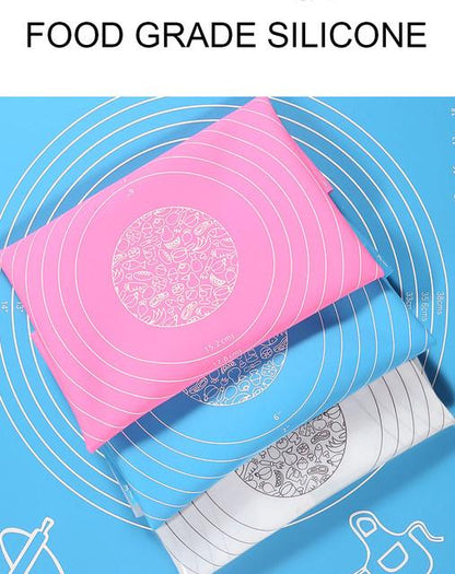 Skorter | 70x50cm OR 64x45cm Non-Stick Silicone Mat for Rolling Dough Baking Sheet