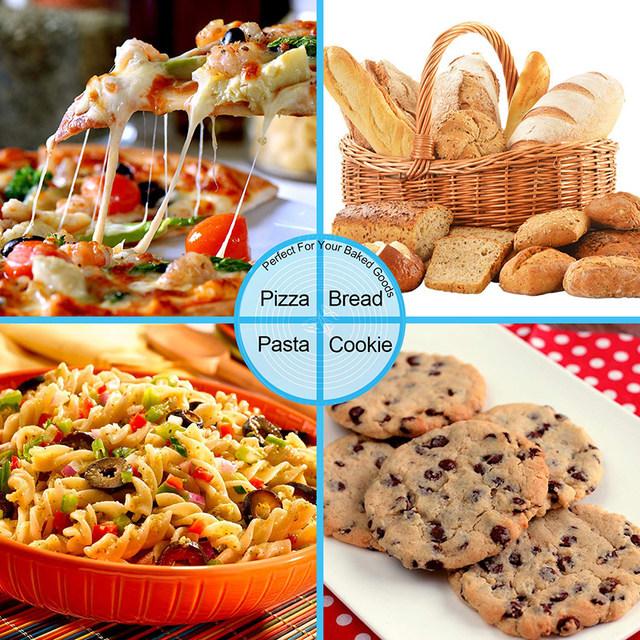 Skorter | 70x50cm OR 64x45cm Non-Stick Silicone Mat for Rolling Dough Baking Sheet