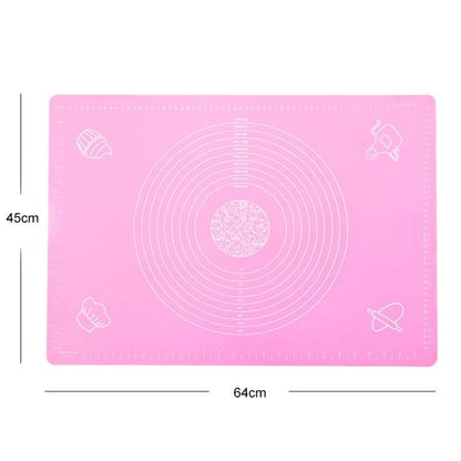 Skorter | 70x50cm OR 64x45cm Non-Stick Silicone Mat for Rolling Dough Baking Sheet