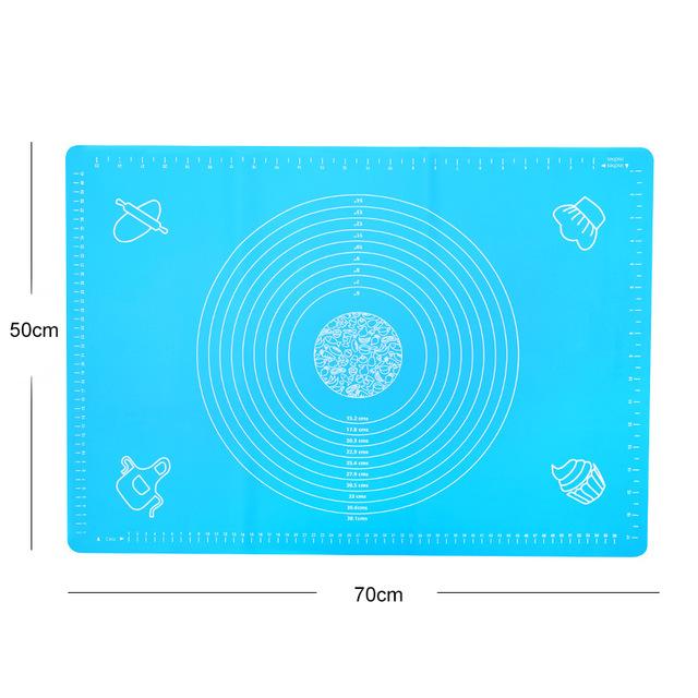 Skorter | 70x50cm OR 64x45cm Non-Stick Silicone Mat for Rolling Dough Baking Sheet