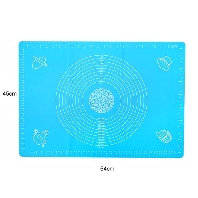 Skorter | 70x50cm OR 64x45cm Non-Stick Silicone Mat for Rolling Dough Baking Sheet