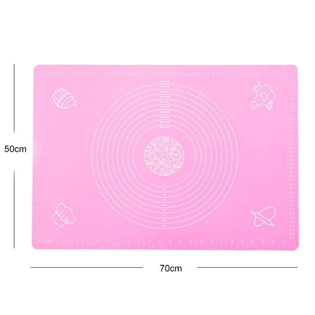 Skorter | 70x50cm OR 64x45cm Non-Stick Silicone Mat for Rolling Dough Baking Sheet