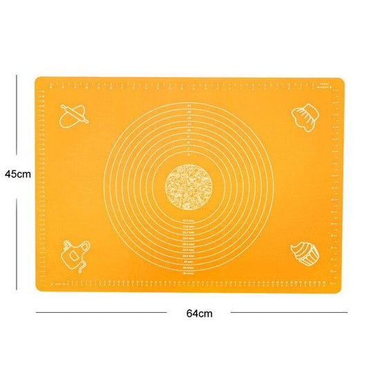 Skorter | 70x50cm OR 64x45cm Non-Stick Silicone Mat for Rolling Dough Baking Sheet