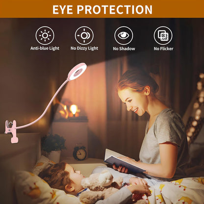 Skorter | 3 Colour Modes LED Desk Clamp Lamp with  & Flexible Gooseneck – Selvara (1+1 FREE)