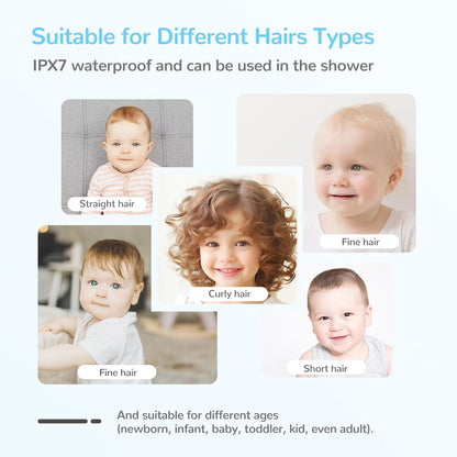 Skorter | Baby Hair Clipper with Vacuum System – Waterproof Rechargeable Clipper with Storage Box