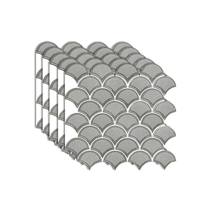 Skorter | Fish scale Peel & Stick field tile square plastic Peel & Stick mosaic tile