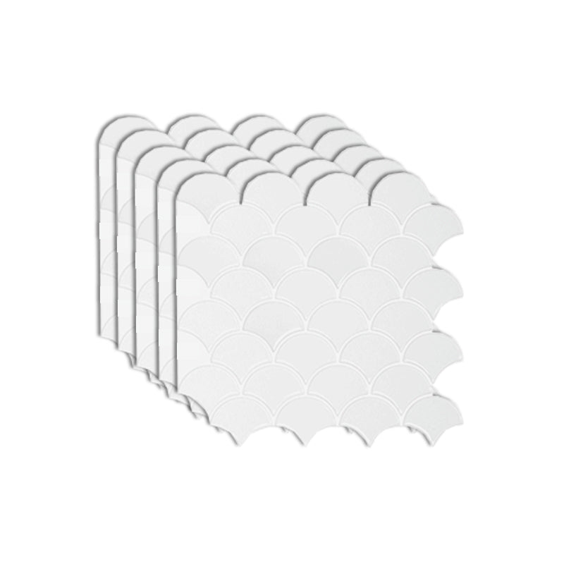 Skorter | Fish scale Peel & Stick field tile square plastic Peel & Stick mosaic tile