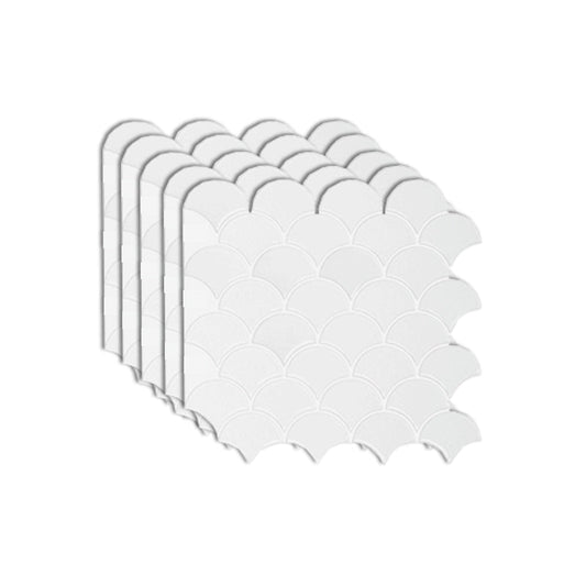 Skorter | Fish scale Peel & Stick field tile square plastic Peel & Stick mosaic tile