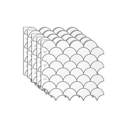 Skorter | Fish scale Peel & Stick field tile square plastic Peel & Stick mosaic tile