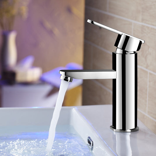 Skorter | Bathroom Faucet Brass Lever Handle Single Hole Sink Faucet