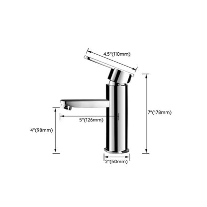 Skorter | Bathroom Faucet Brass Lever Handle Single Hole Sink Faucet