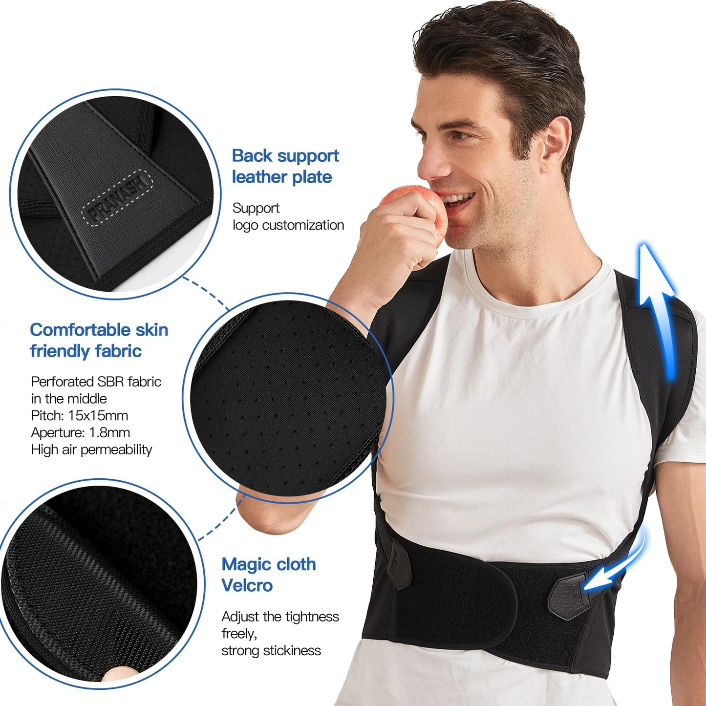 Skorter | Back Posture Corrector | Adjustable, Breathable Design for Men & Women to Improve Posture and Reduce Back Pain