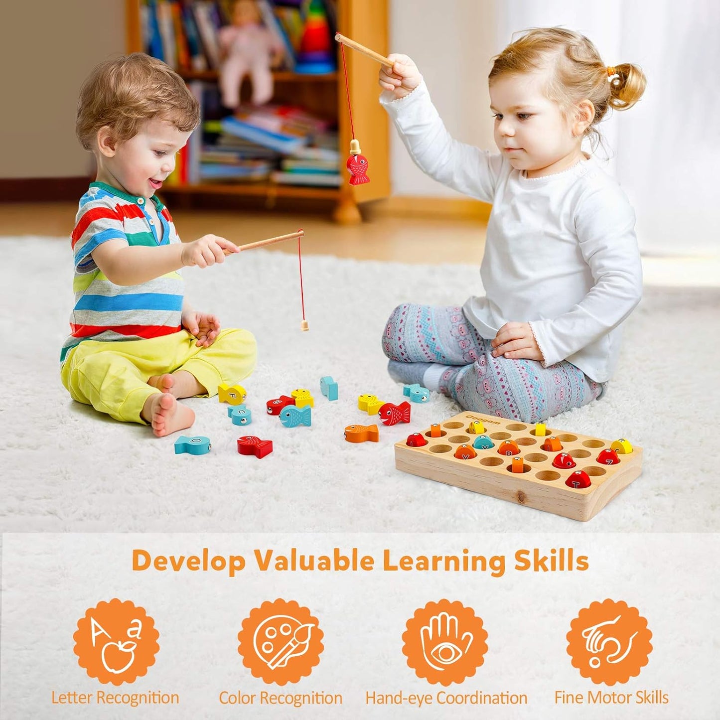 Skorter | Enchanting Magnetic Fishing Game - Educational Play Joy for Toddlers