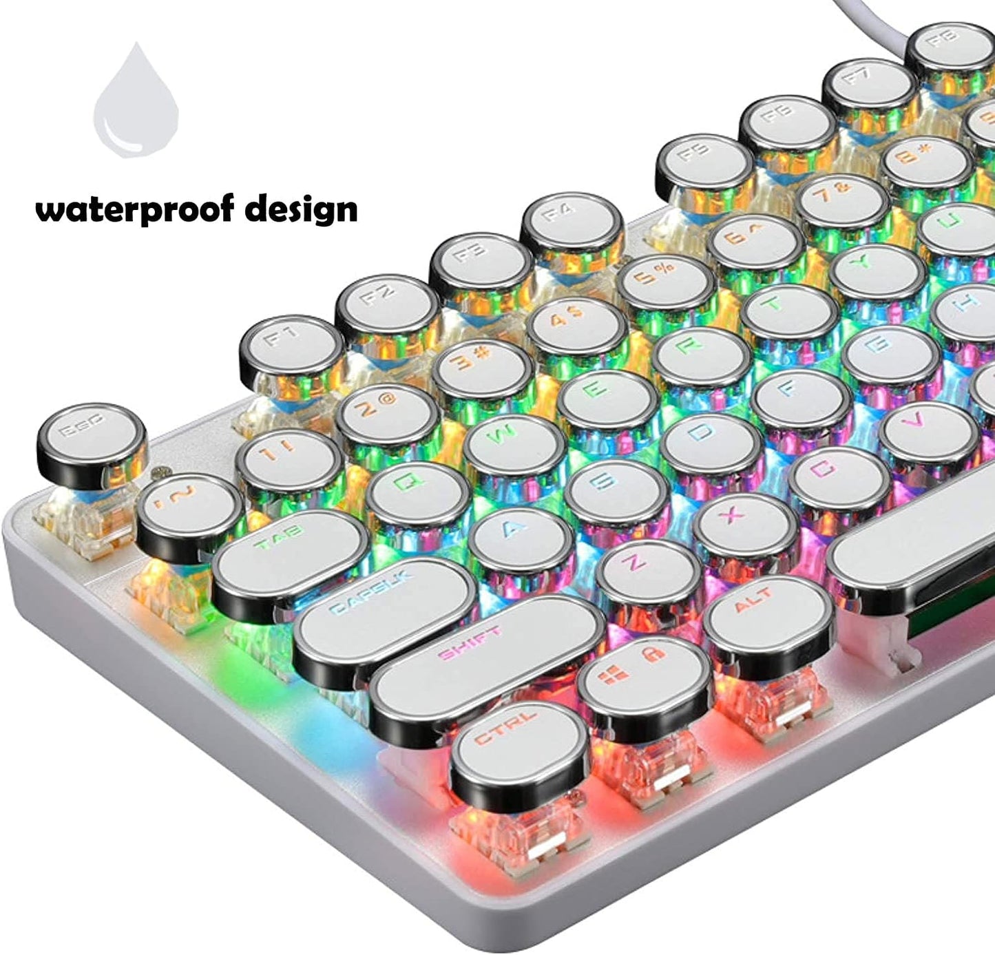 Skorter | 87-Key Mechanical Gaming Keyboard RGB Backlit Blue Switch