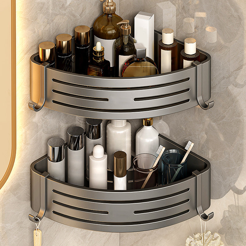 Skorter | 3-piece bathroom accessory set Contemporary aluminum bathroom shelf