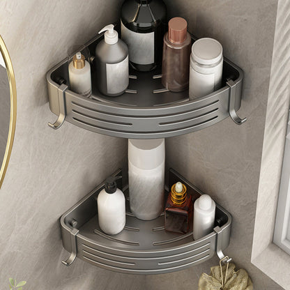 Skorter | 3-piece bathroom accessory set Contemporary aluminum bathroom shelf