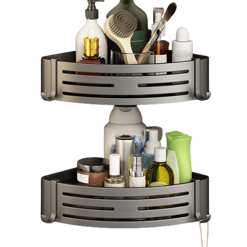 Skorter | 3-piece bathroom accessory set Contemporary aluminum bathroom shelf