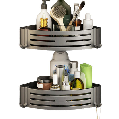Skorter | 3-piece bathroom accessory set Contemporary aluminum bathroom shelf