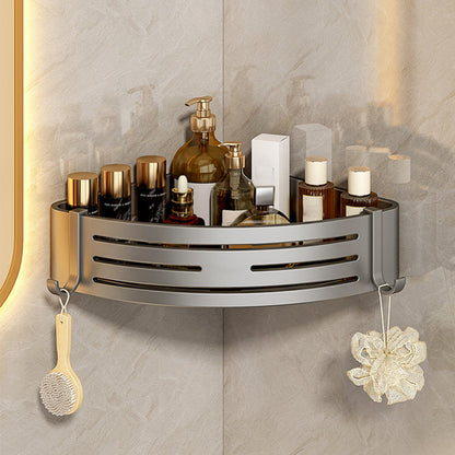 Skorter | 3-piece bathroom accessory set Contemporary aluminum bathroom shelf