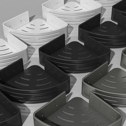 Skorter | 3-piece bathroom accessory set Contemporary aluminum bathroom shelf