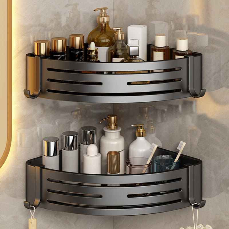Skorter | 3-piece bathroom accessory set Contemporary aluminum bathroom shelf