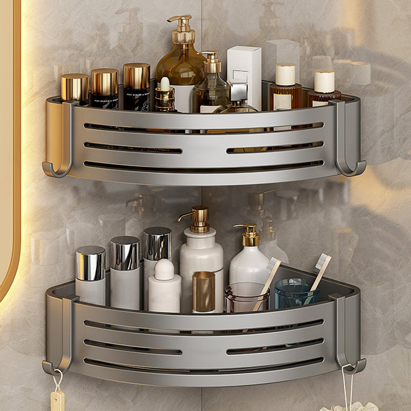 Skorter | 3-piece bathroom accessory set Contemporary aluminum bathroom shelf