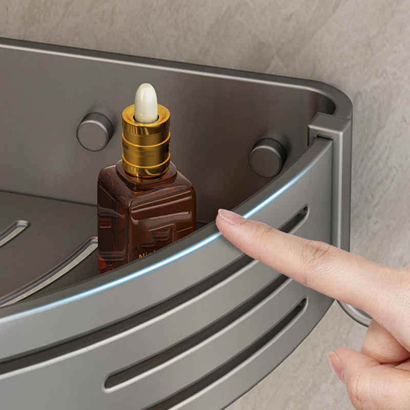 Skorter | 3-piece bathroom accessory set Contemporary aluminum bathroom shelf