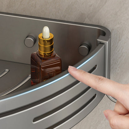 Skorter | 3-piece bathroom accessory set Contemporary aluminum bathroom shelf