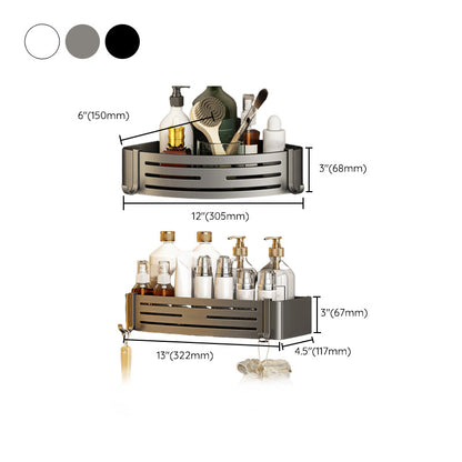 Skorter | 3-piece bathroom accessory set Contemporary aluminum bathroom shelf