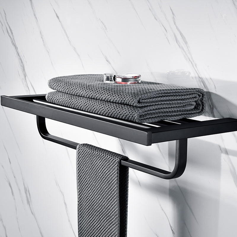 Skorter | 5-piece Modernism Bathroom Accessory Set in Matte Black Stainless Steel