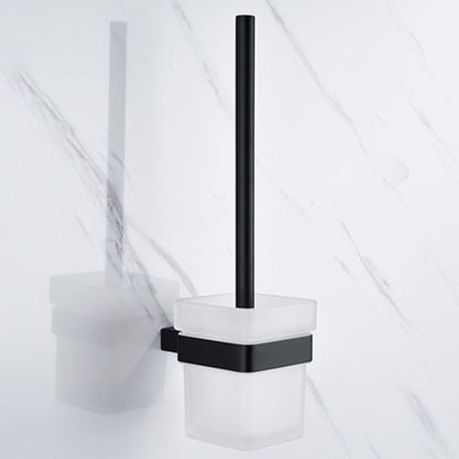 Skorter | 5-piece Modernism Bath Accessory Set in Matte Black Stainless Steel